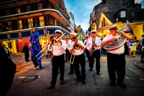 Second Line through French Quarter